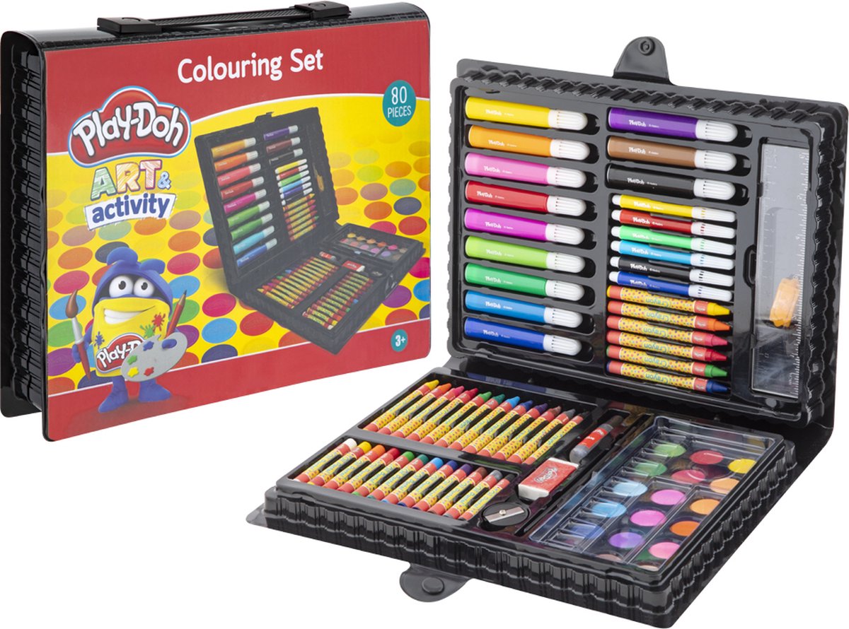 Play-Doh Art Set for Kids, 80-Piece
