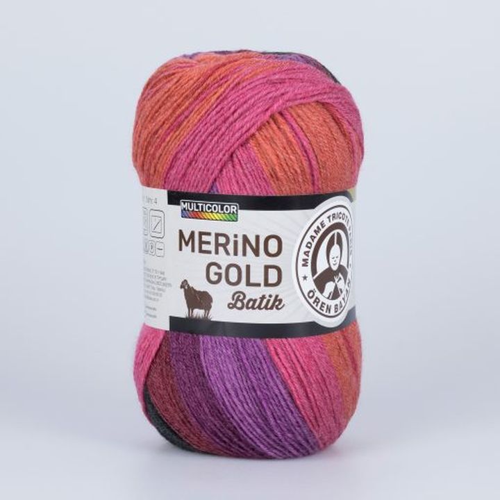 Прежда за плетене Madame Tricote Paris Merino Gold Batik 100 гр — изображение 4