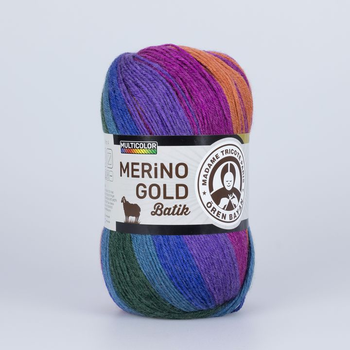 Прежда за плетене Madame Tricote Paris Merino Gold Batik 100 гр — изображение 5