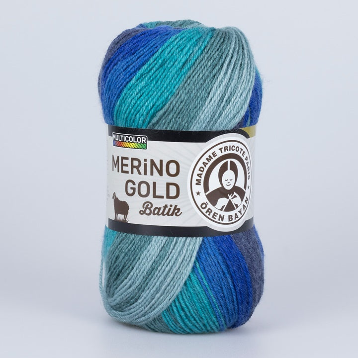 Прежда за плетене Madame Tricote Paris Merino Gold Batik 100 гр — изображение 6