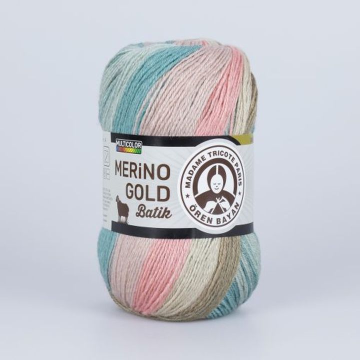Прежда за плетене Madame Tricote Paris Merino Gold Batik 100 гр — изображение 8