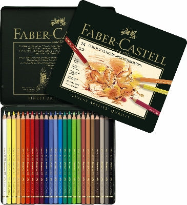 Polychromos Colored Pencils, Set of 24, Tin