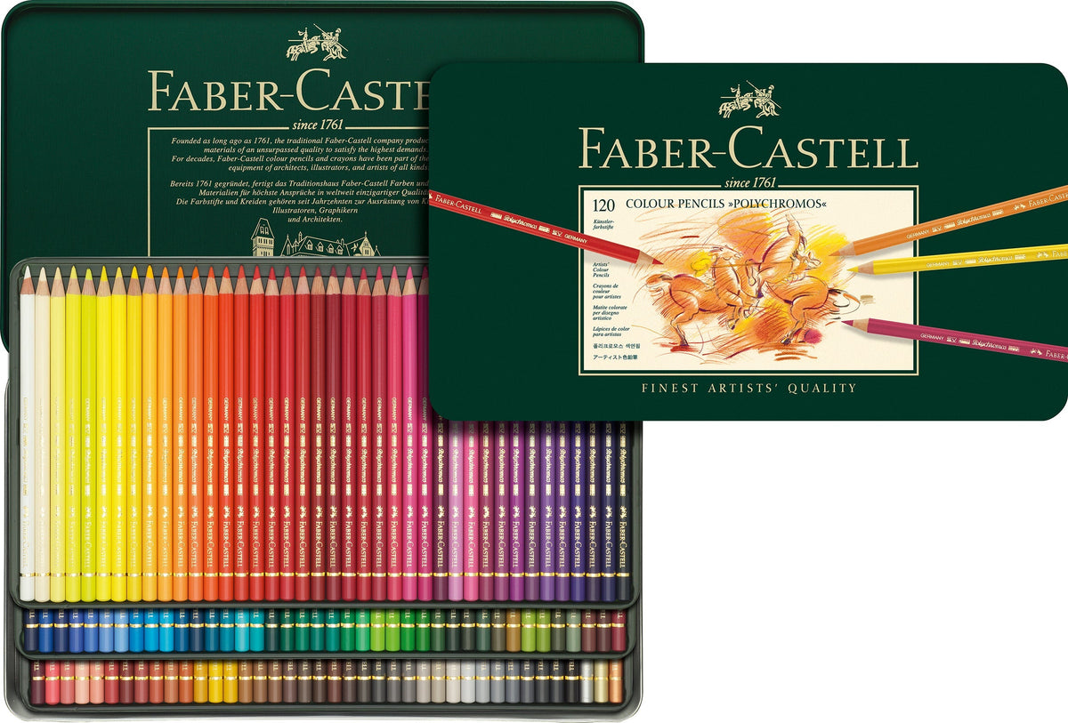 Polychromos Set of 120 Colored Pencils - Tin
