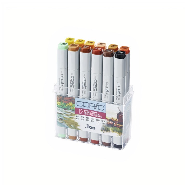 COPIC Classic Autumn Colors Markers, Set of 12 — image 2