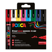 Posca acrylic marker PC-5BR 1 – 4 mm - set 8 pcs