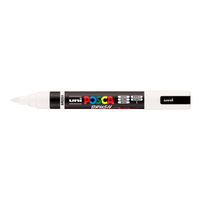 Posca acrylic marker PC-5BR, 1 - 4 mm, White