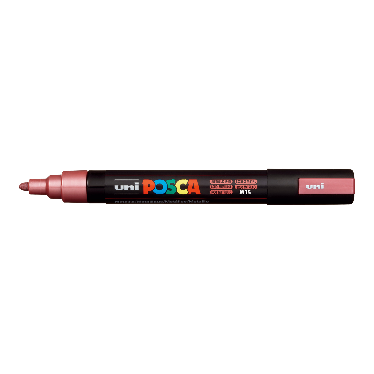 Posca Acrylic Marker PC-5M, 1.8 – 2.5 mm, Metallic Red (M15)