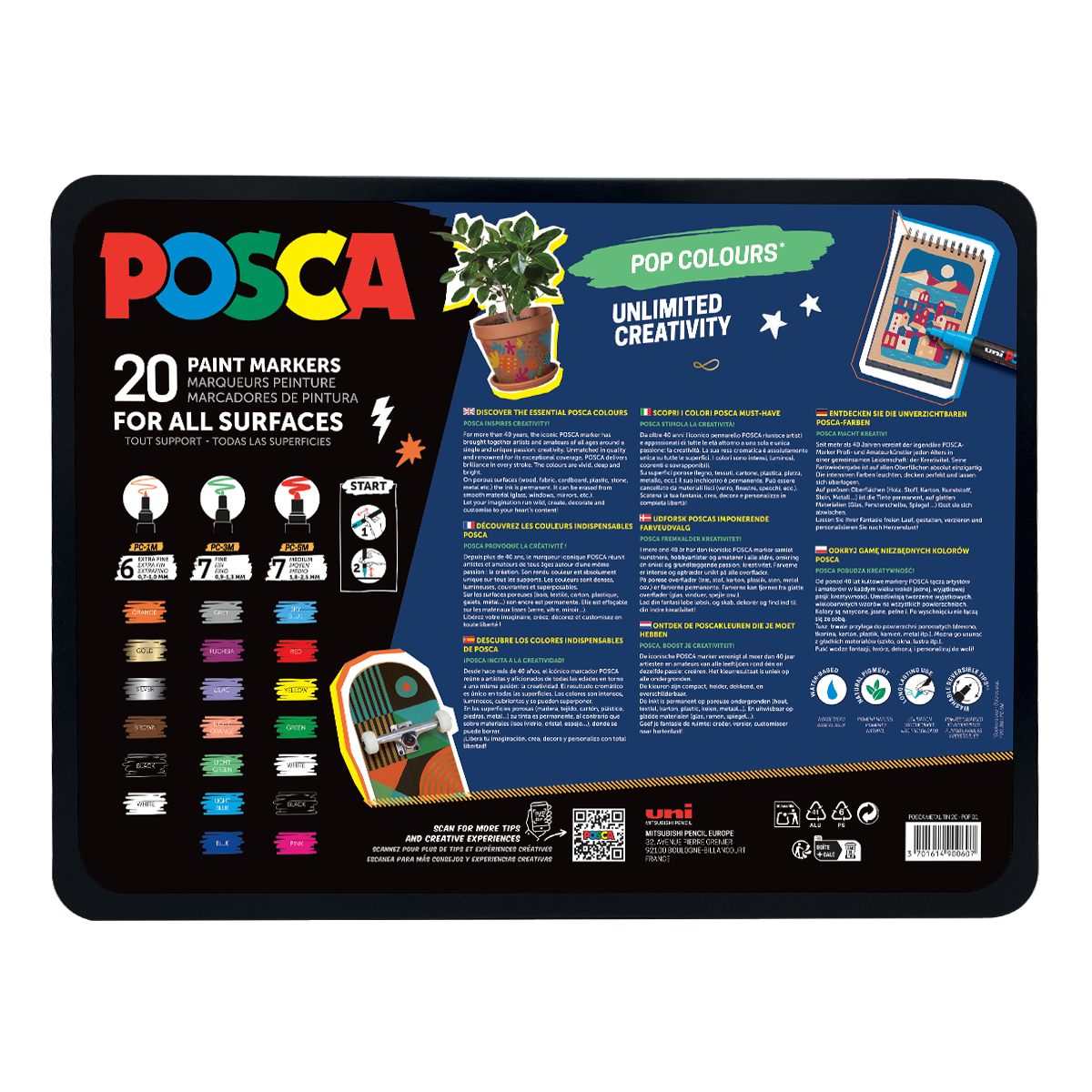 Posca Acrylic Marker Set - Assorted Variants