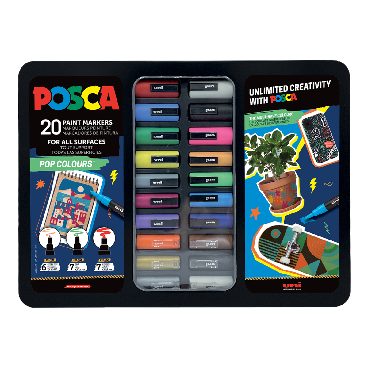 Posca Acrylic Marker Set - Assorted Variants