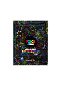 Posca KPA-100 24C Wax Crayons Set, Color Mix