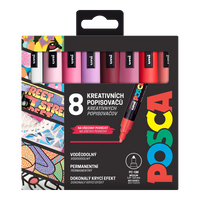 Posca Marker Set PC-5M LOVE 1.8 - 2.5 mm Warm Tones (8 pcs)