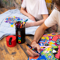 Posca Mixed Marker Set in Metal Tin – 13 pcs (PC-3M, PC-5M, PC-5BR)