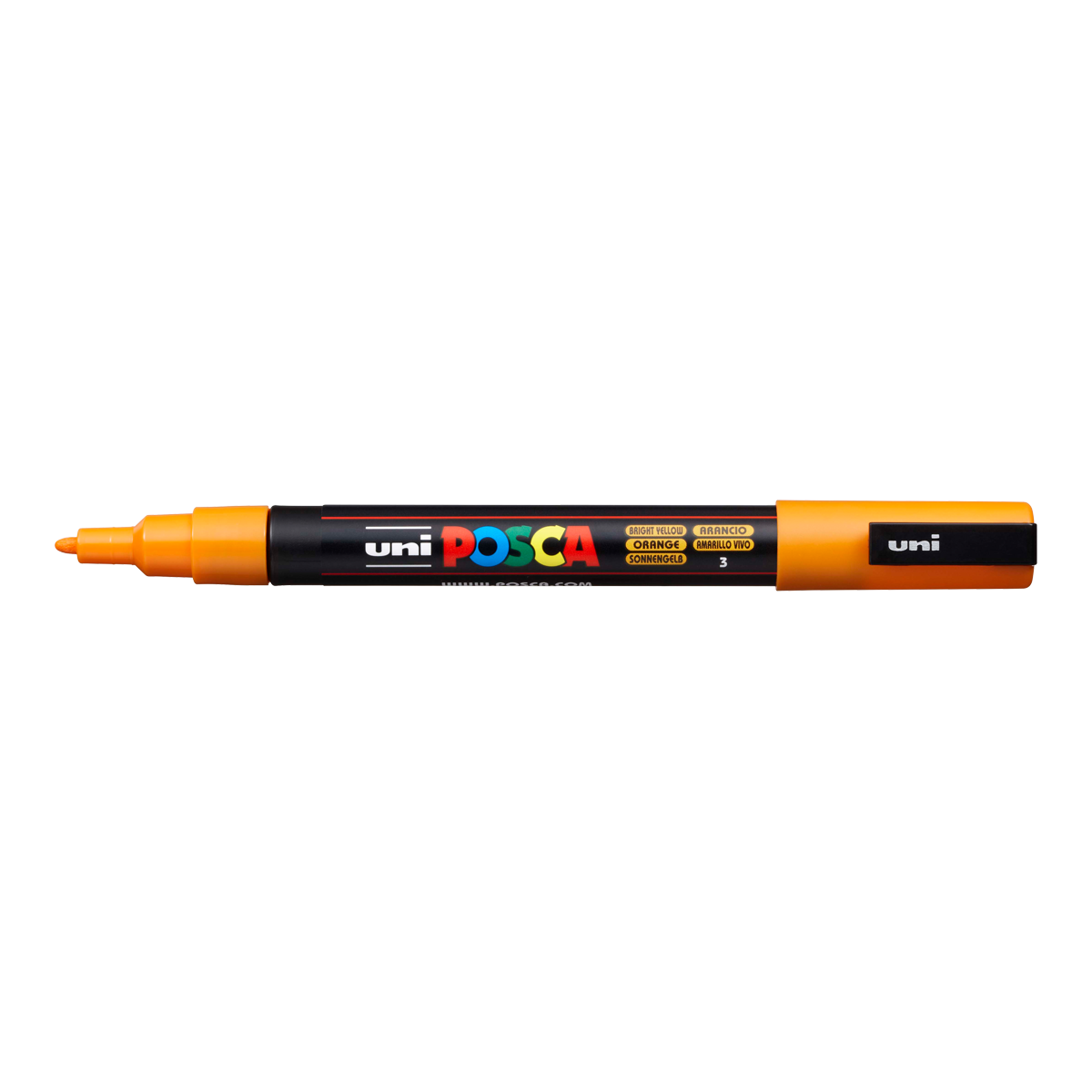 Posca PC-3M Marker – 0.9–1.3 mm, Bright Yellow (3)