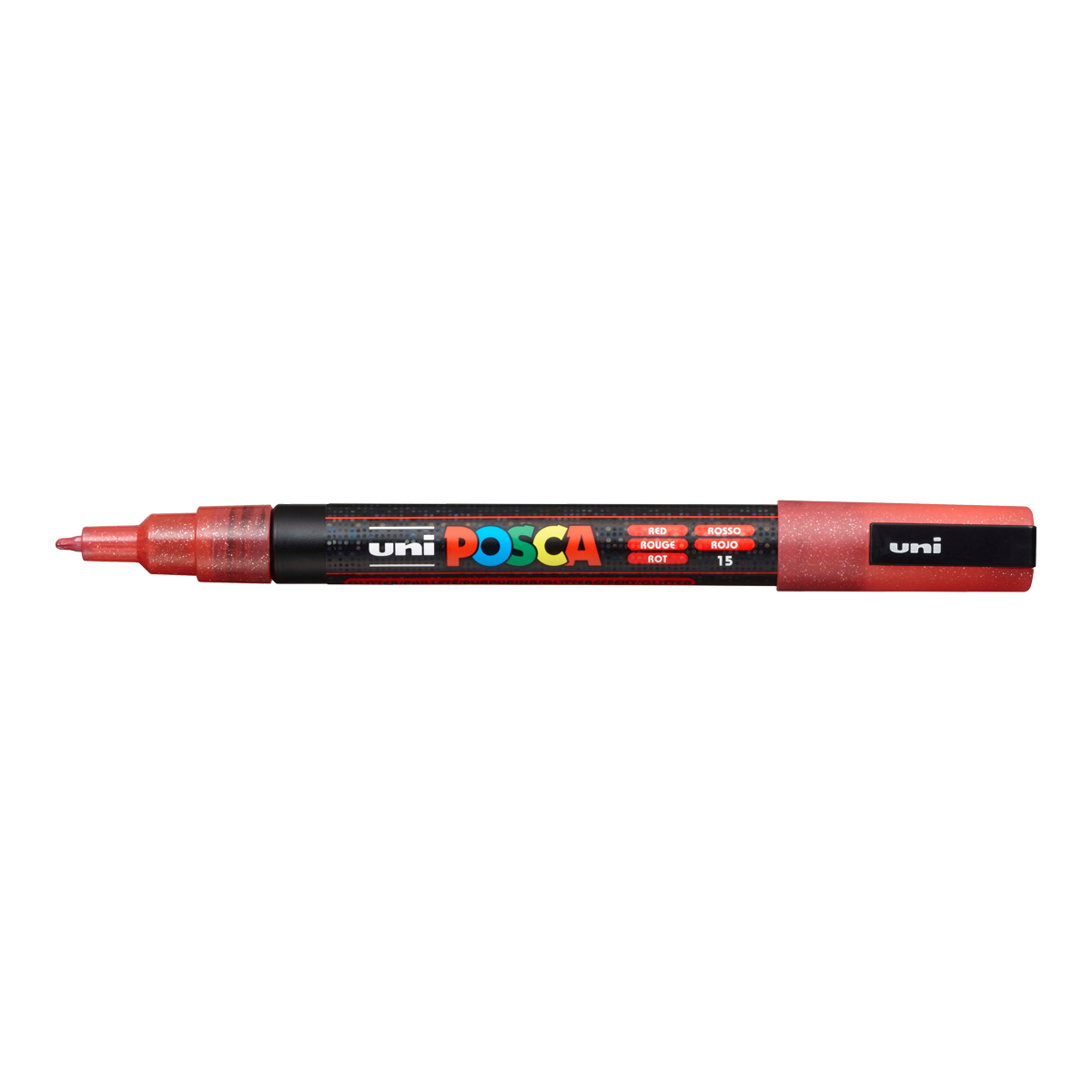 Posca PC-3ML Glitter Marker, 0.9–1.3 mm – red (L15