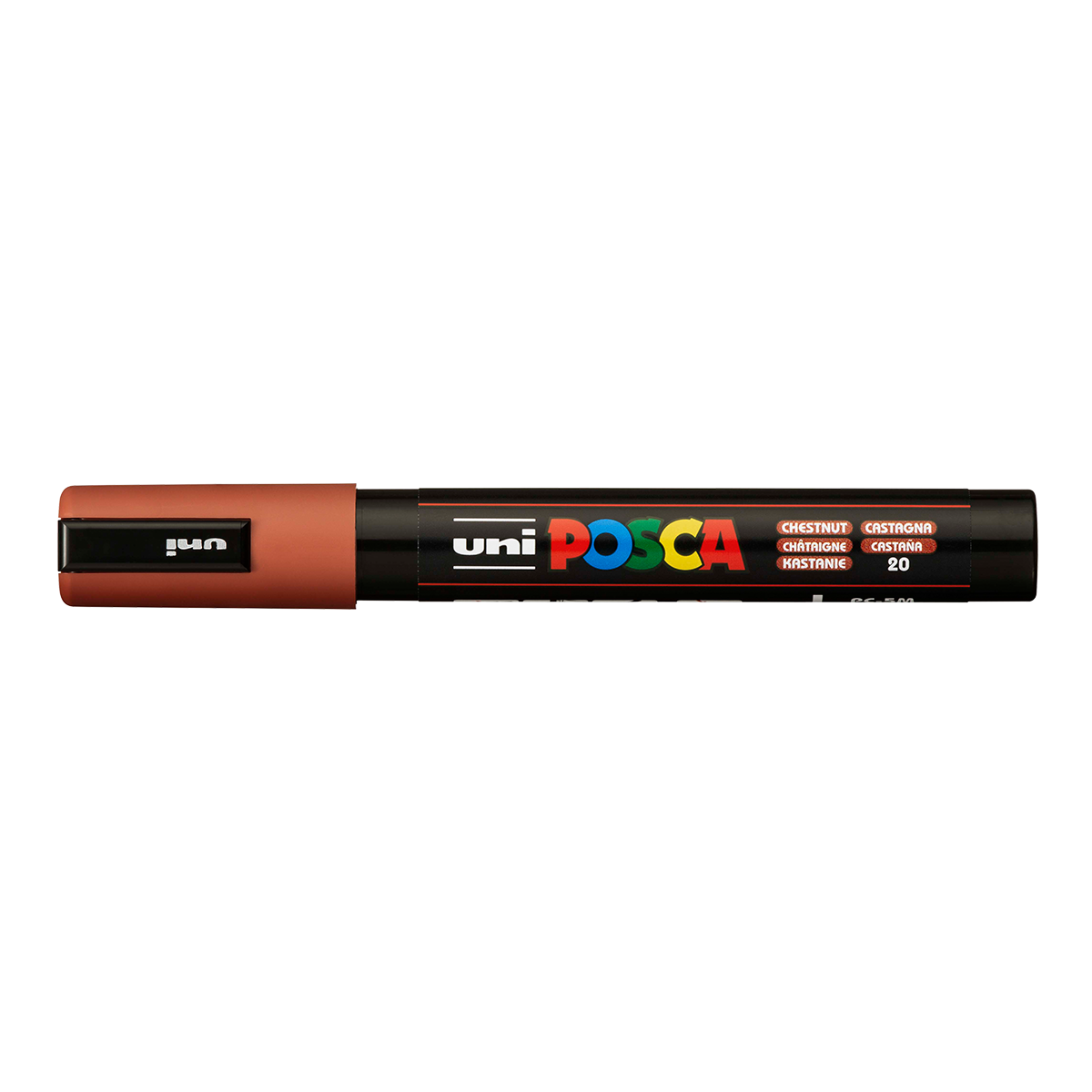 Posca PC-5M Acrylic Marker, 1.8 – 2.5 mm, Chestnut (20)