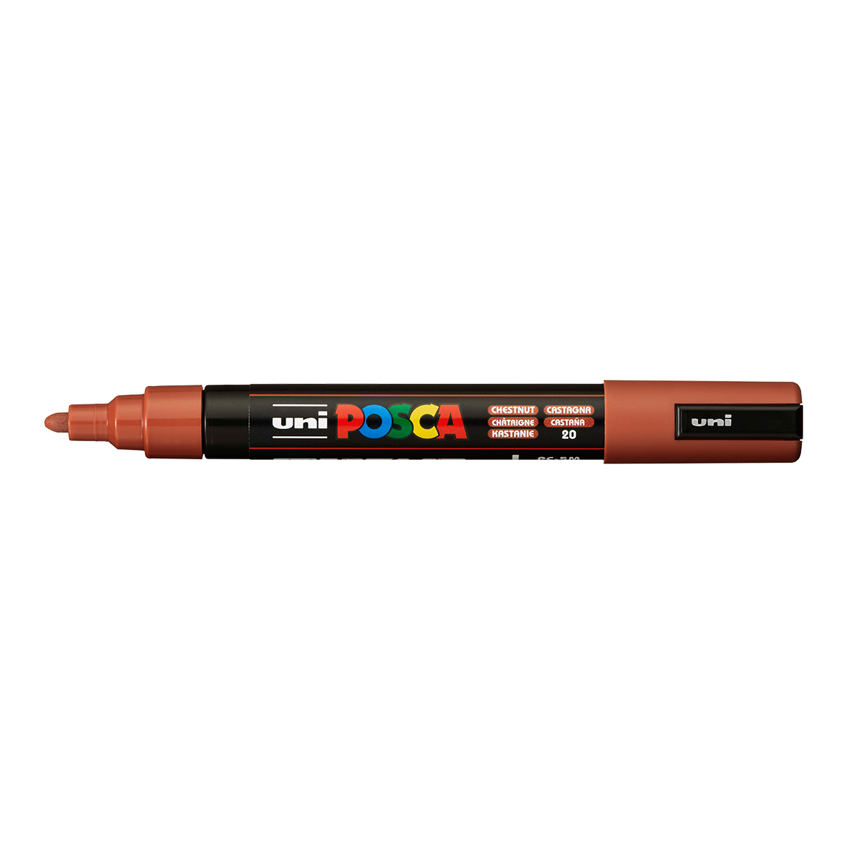 Posca PC-5M Acrylic Marker, 1.8 – 2.5 mm, Chestnut (20)