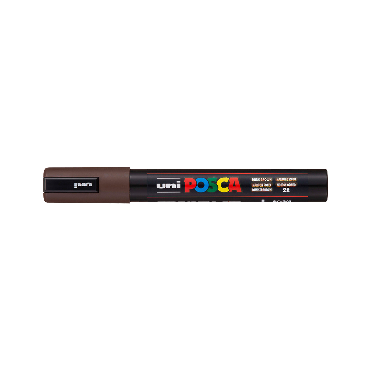 Posca PC-5M Marker, 1.8–2.5 mm, Dark Brown (22)