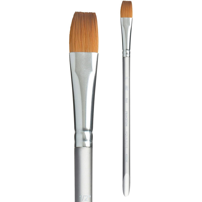 PRINCETON Aqua Elite Wash Flat Watercolor Brush with Short Handle