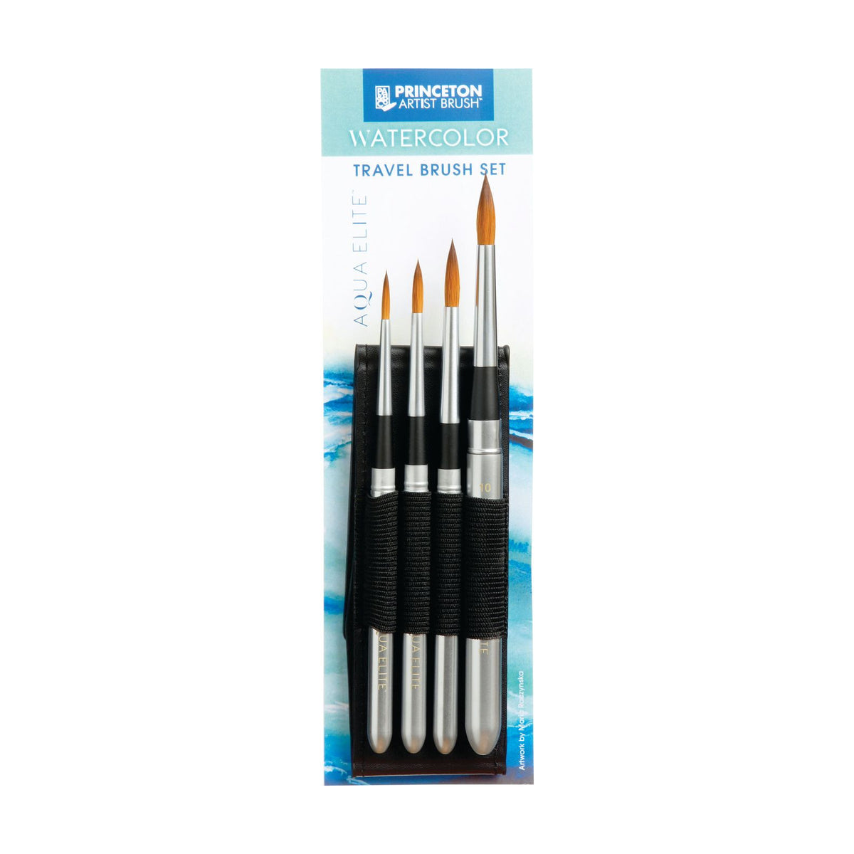 PRINCETON Aqua Elite Watercolor Brush Set – 4 pcs Round