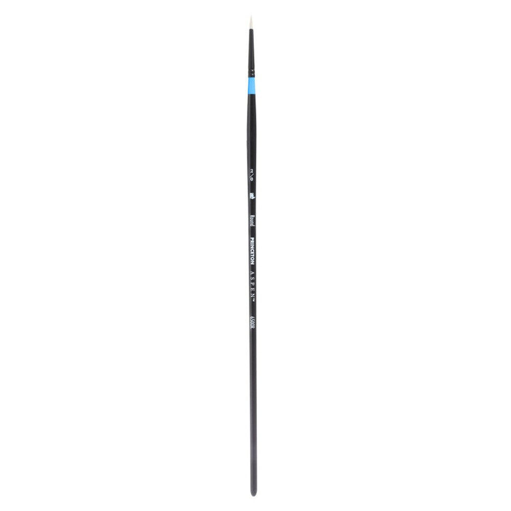 PRINCETON Aspen Round Synthetic Bristle Brush Long Handle – 2/0