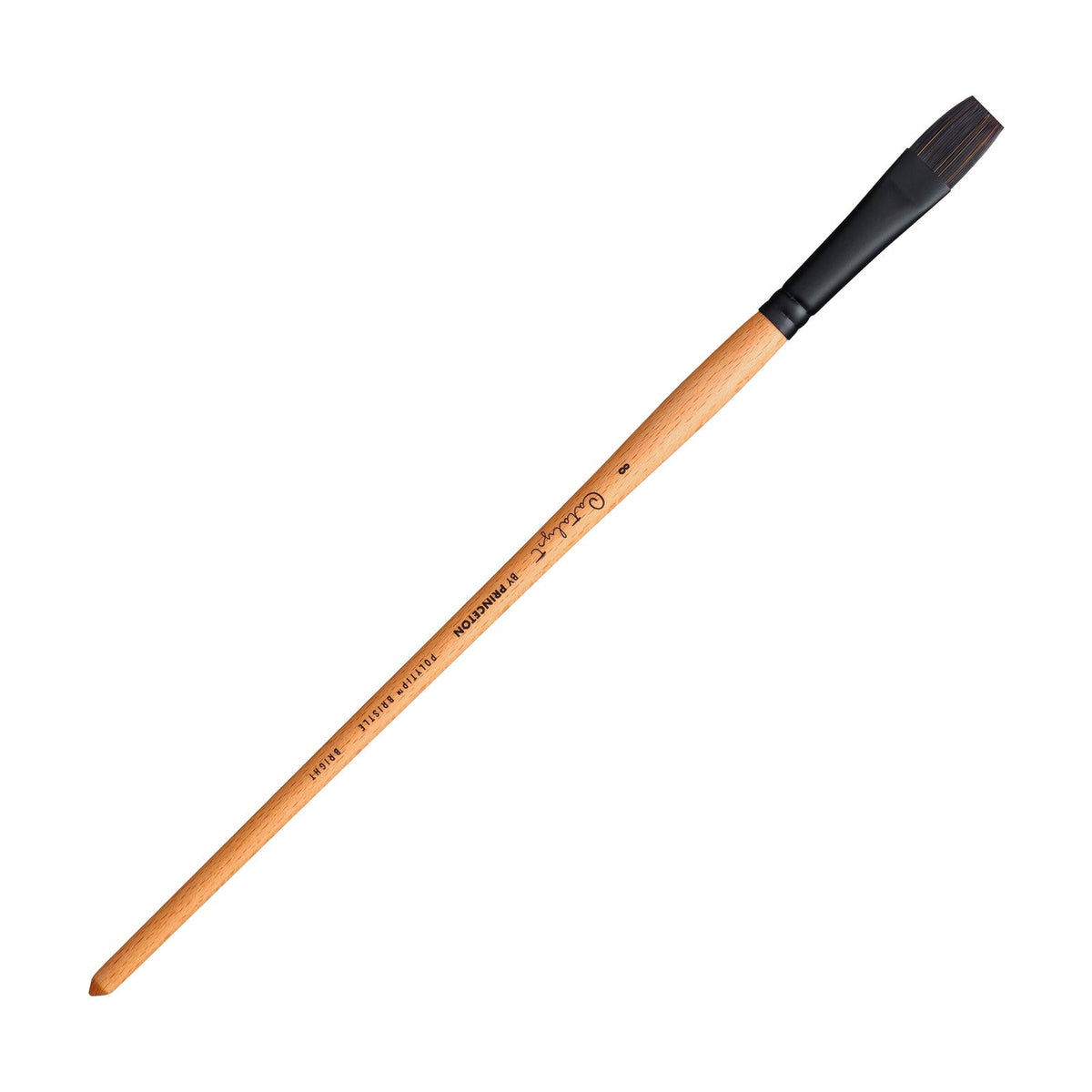 PRINCETON Catalyst Polytip Bright Flat Brush with Long Handle – 8