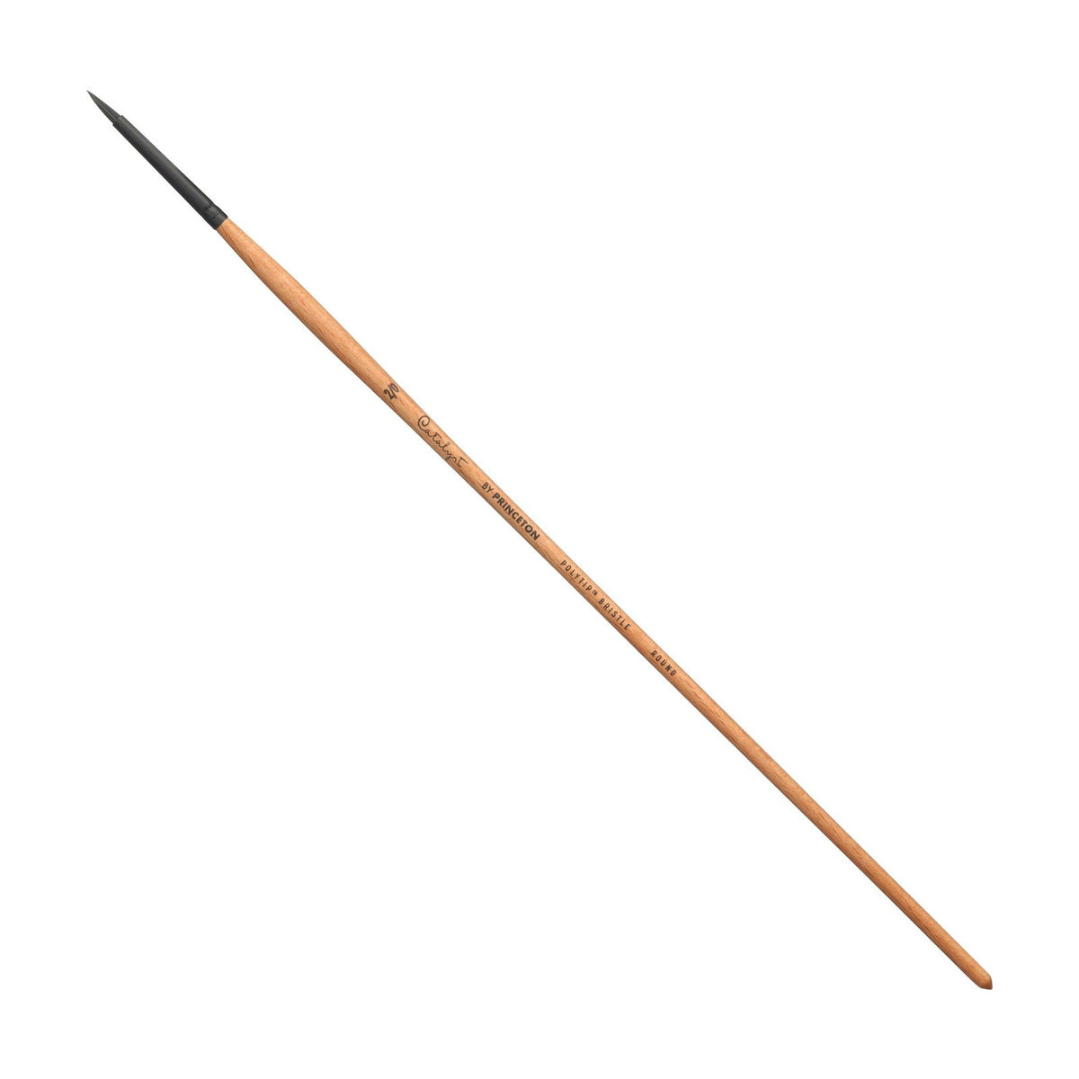 PRINCETON Catalyst Polytip Long Handle Round Brush – 2/0