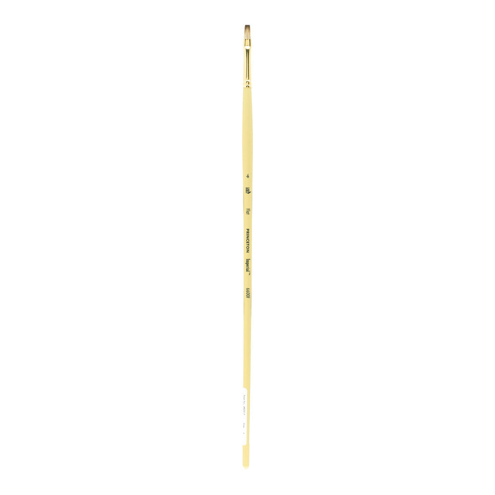 PRINCETON Imperial Synthetic Mongoose flat oil brush with a long handle, 4
