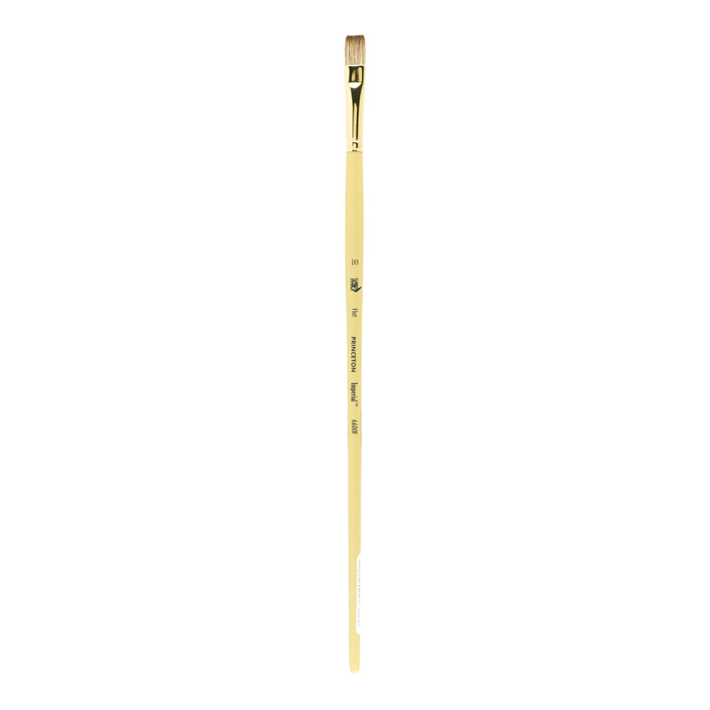 PRINCETON Imperial Synthetic Mongoose flat oil brush with a long handle, 10