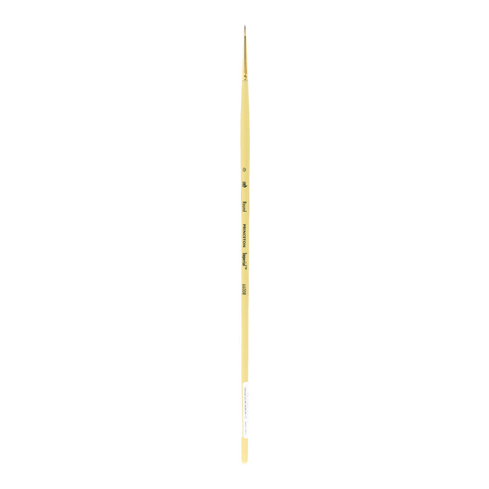 PRINCETON Imperial Synthetic Mongoose Round Brush Long Handle – 0