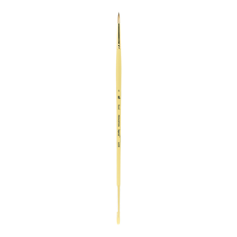 PRINCETON Imperial Synthetic Mongoose Round Brush Long Handle – 6