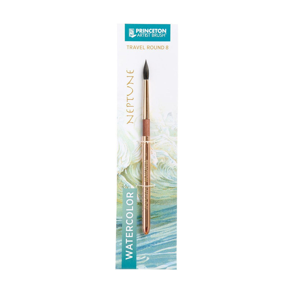 PRINCETON Neptune Round Travel Watercolor Brush Synthetic Squirrel – 8