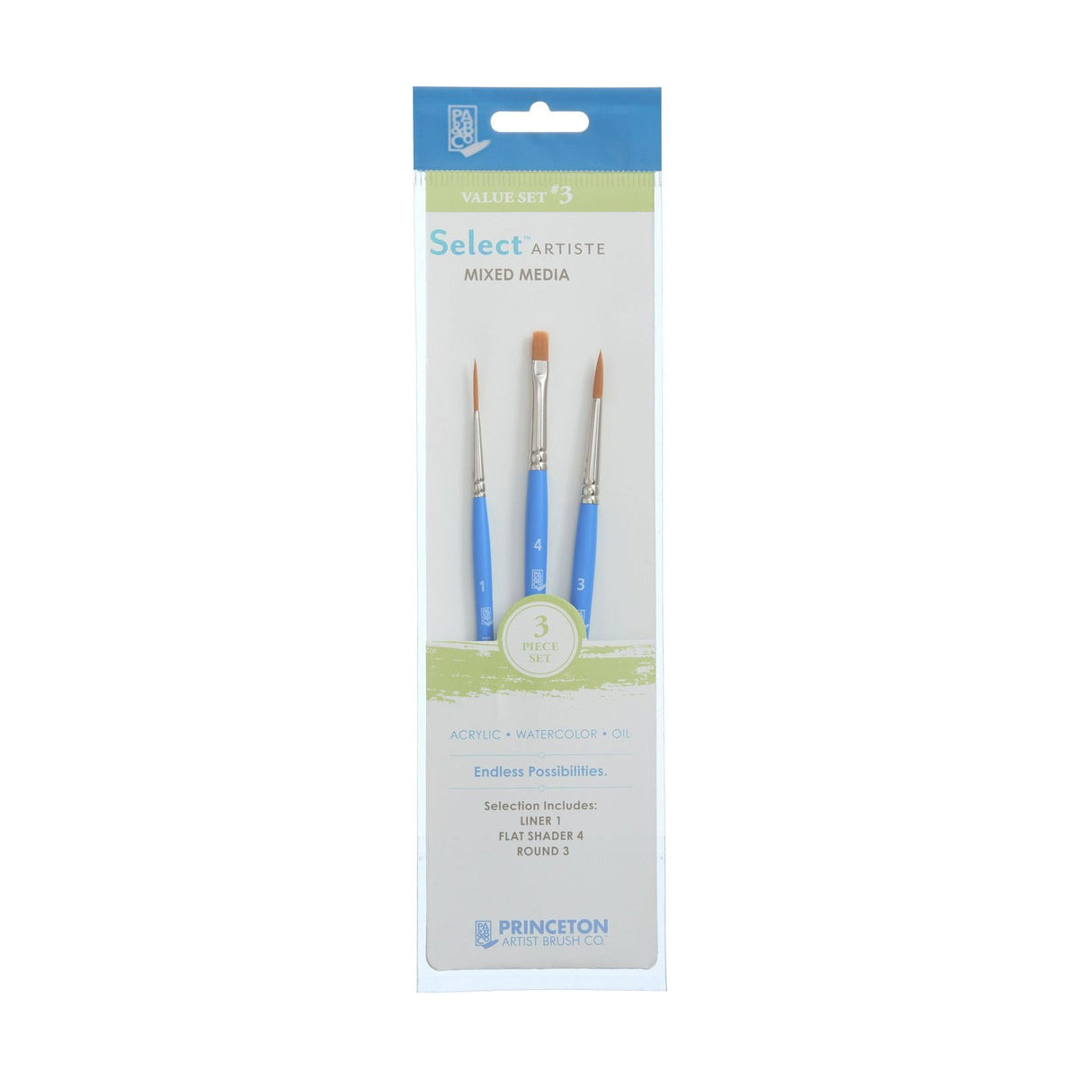 PRINCETON Select Universal Brush Set - 3-piece