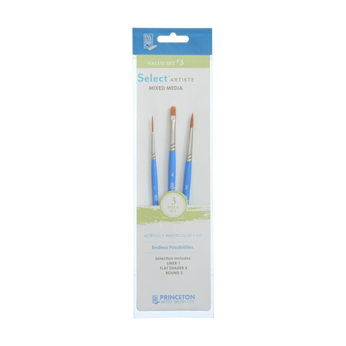 PRINCETON Select Universal Brush Set of 3