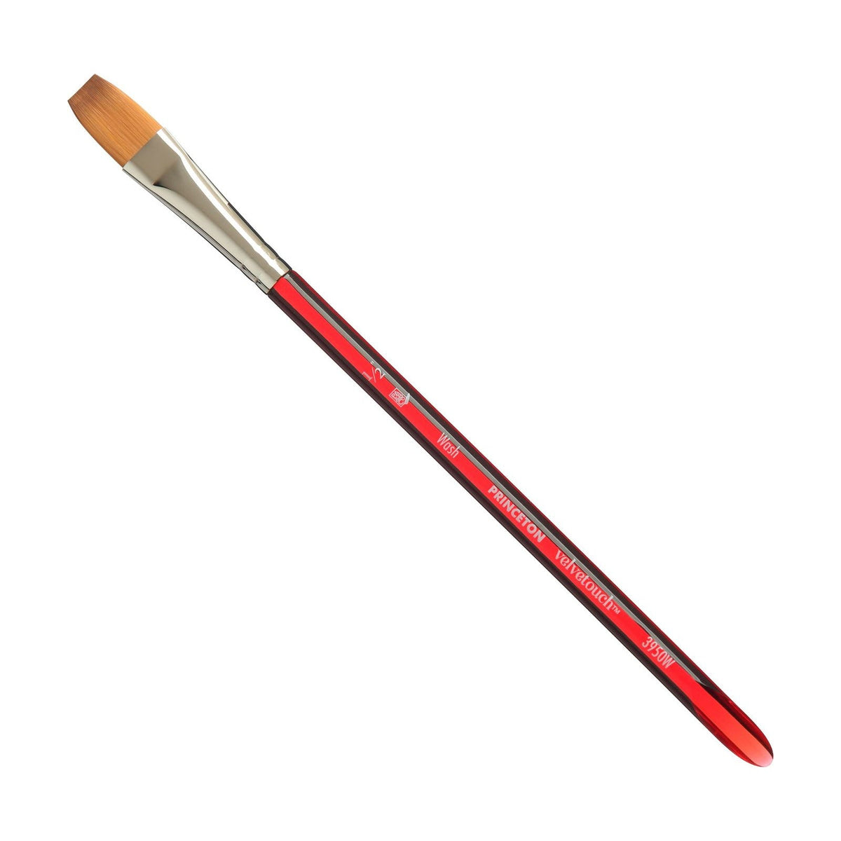PRINCETON Velvetouch Flat Wash Brush with Short Handle