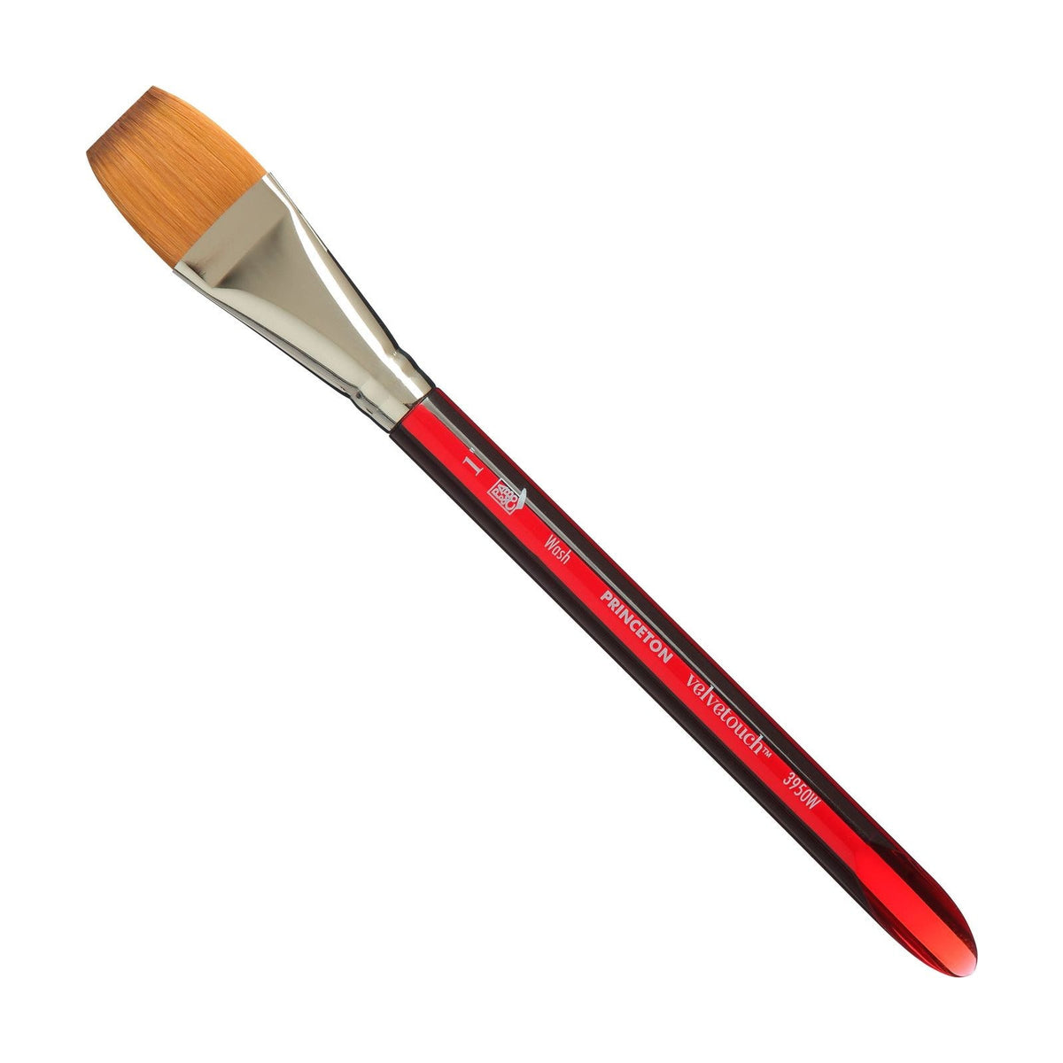 PRINCETON Velvetouch Flat Wash Brush with Short Handle