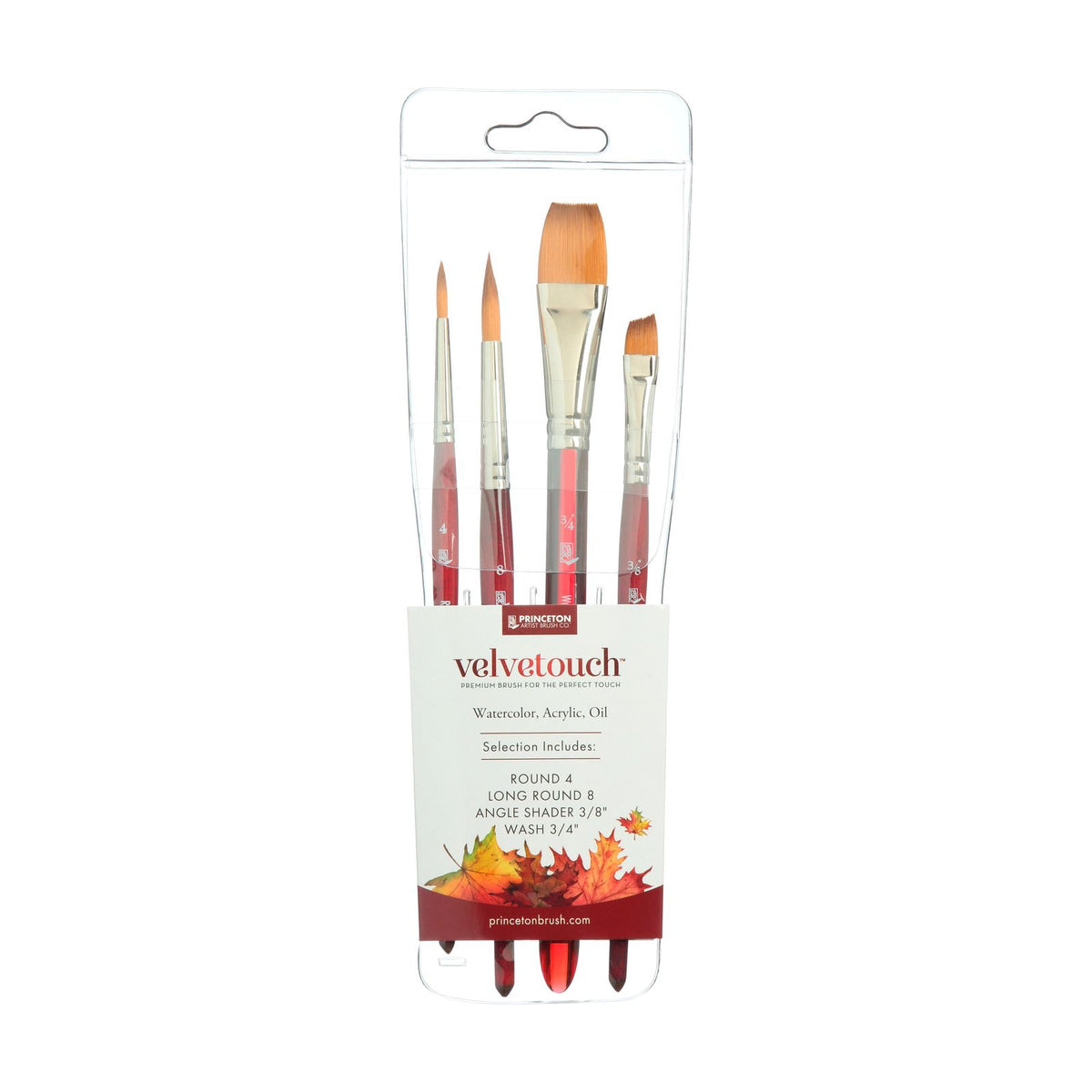 PRINCETON Velvetouch Mixed Media Brush Set – 4 pcs