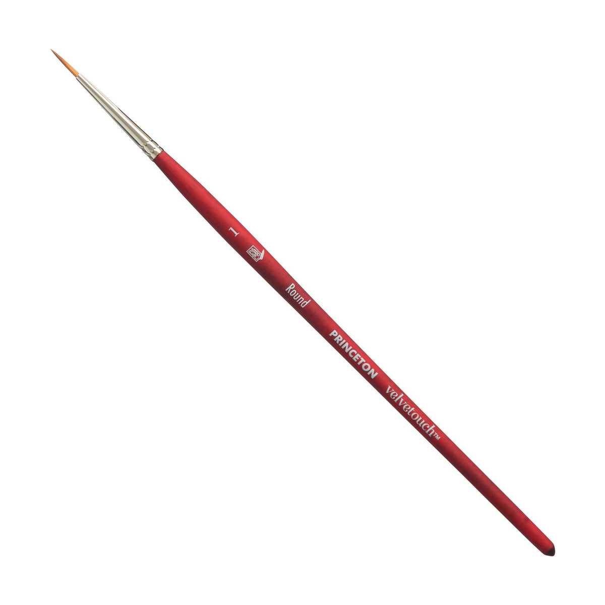 PRINCETON Velvetouch Round Synthetic Brush Short Handle – 1