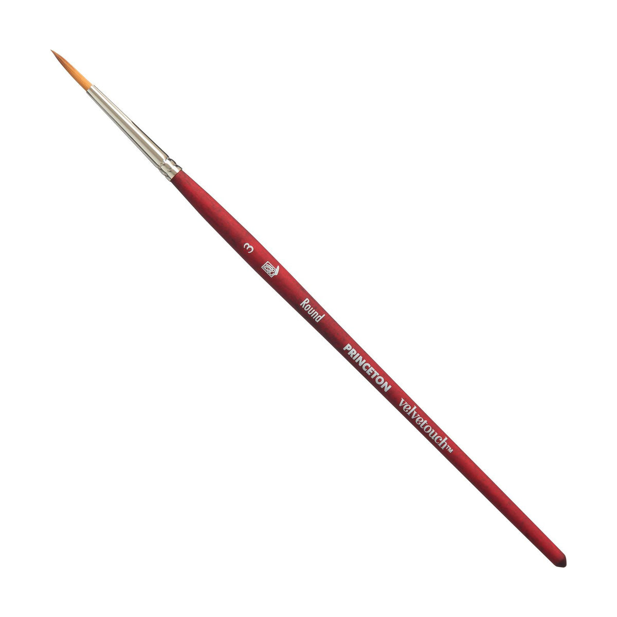 PRINCETON Velvetouch Round Synthetic Brush Short Handle – 3