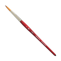 PRINCETON Velvetouch Round Synthetic Brush Short Handle – 8