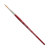PRINCETON Velvetouch Synthetic Long Round Brush - Short Handle – 4