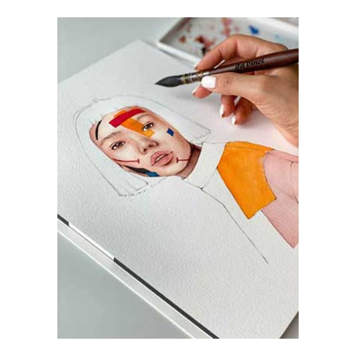 Естествена акварелна четка da Vinci с метален връх — изображение 7