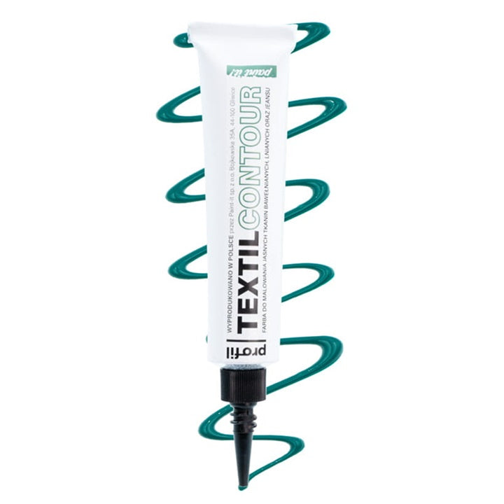 Profil Fabric Paint for Light-Colored Fabric with Applicator 25 ml – Dark Green