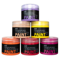 Profil Set of Fabric Paints for Dark Fabric - SUNSET BOULEVARD 6 x 50 ml