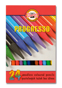 PROGRESSO Lacquered Colored Pencils, Set of 24