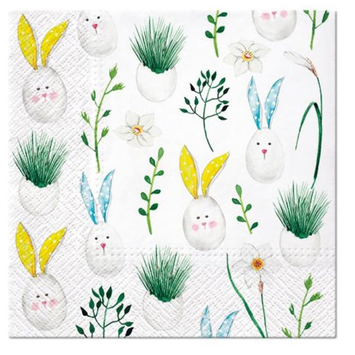Rabbit Eggs Decoupage Napkins - 1 pc