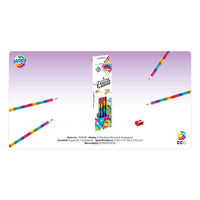 Rainbow Colored Pencils Set of 6 + Sharpener