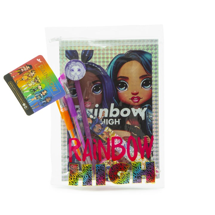 RAINBOW HIGH holographic notebook with writing supplies, image 1
