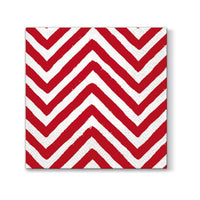 Red and White Decoupage Napkins 1 pc