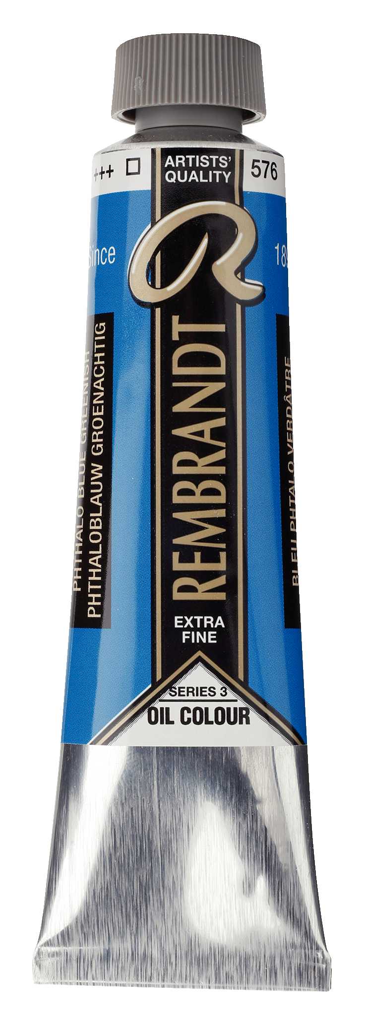 Rembrandt 40 ml Oil Paint – Phthalo Blue Greenish