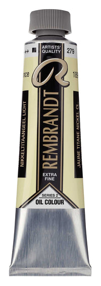 Rembrandt 40 ml Oil Paint – Nickel Titanium Yellow Light